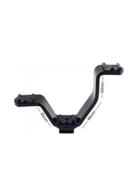 Resim Üçlü Flash Işık Mikrofon V Bağlantı Aparatı Küçük V Braket 