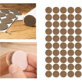 Resim Braventa Collection Pacific Mobilya Keçesi,kendinden Yapışkanlı Zemin Koruyucu Kahverengi (Çap 20MM) 