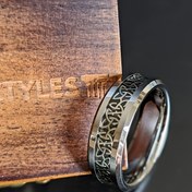 Resim Kelt Yüzüğü Erkek Düğün Bandı İrlanda Yüzüğü 8mm Kelt Düğün Bandı Tungsten Yüzük - Benzersiz Viking Düğün Bantları Kadınlar için Kelt Düğüm Yüzüğü, Noel İçin En İyi Seçim 