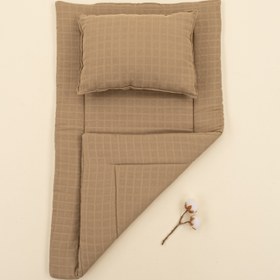 Resim Alt Açma Matı ve Yastık - Toprak Muslin 