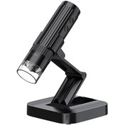 Resim Yaleker Usb El Tipi Dijital Mikroskop 50-1000x Büyütme 100mp 1080p Fotoğraf/video 8 Led Mac/android Desteği Siyah W1-b, Pil Yok 