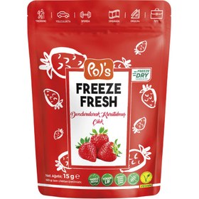 Resim POL’S Freeze Fresh Dondurularak Kurutulmuş Çilek 15g 