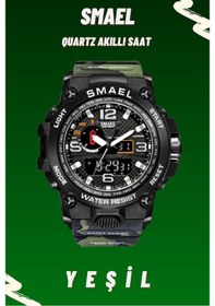 Resim Smael Sport Çift Ekran Quartz-Yeşil 