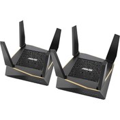 Resim Asus AiMesh RT-AX92U Tri Band 6100 Mbps 5 Ghz Wi-Fi Mesh Sistemi 2'li Asus