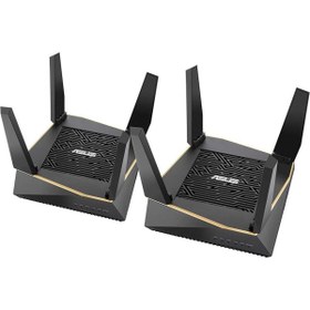 Resim Asus AiMesh RT-AX92U Tri Band 6100 Mbps 5 Ghz Wi-Fi Mesh Sistemi 2'li 