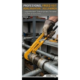 Resim Freed Yeit Profesyonel Maşalı Boru Anahtarı - 1.5 Inç 