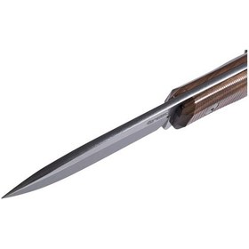 Resim Lionsteel B40 Wood Santos Wood Kamp Bıçak Kahverengi 