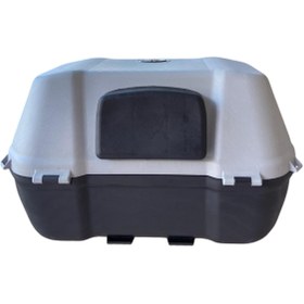 Resim BİKE SKY Tien 44 Litre Motosiklet Çantası - Gri - OTOMATİK KİLİT 