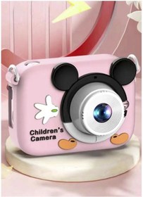Resim shopwave Mini 1080p Hd Çocuk Kamera Dijital Fotoğraf Makinesi 2.0 Inç Ekran 5 Adet Oyun Pembe 