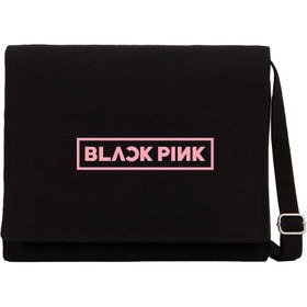 Resim Blackpink Siyah Kanvas Postacı Çantası - Siyah 