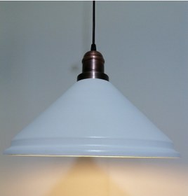 Resim Riolight Retro Beyaz Içi Beyaz Tekli Metal Sarkıt Çap: 33Cm (538289161) 