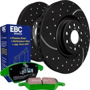 Resim DİSK+GREEN PAD SET ÖN OPEL (DP22065+USR1747) Ebc