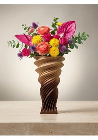 Resim 3d Tasarım Vazo Tiramisu Rengi 