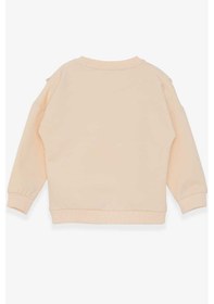 Resim Breeze Kız Çocuk Sweatshirt Güpürlü 1.5-5 Yaş, Krem 