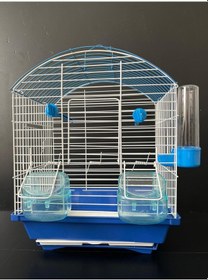 Resim Çotanaklar Kafes Çift Kapılı Orta Boy Kuş Kafesi 38 x 30 x 23 CM 