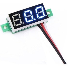 Resim 0.28" 0-100v Mavi Voltmetre 
