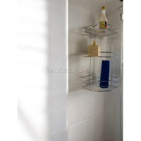 Resim Renk Yapı Rüyası Renk Yapı Ekonomik Köşe 3 Katlı Krom Banyo Duş Duşakabin Içi Rafı Şampuanlık Köşelik 