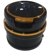 Resim Lüx Oto Küllük Bardaklıklı Mavi Işıklı Koku Geçirmez Kapaklı Spor Araç İçi Küllük Gold 