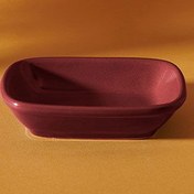 Resim Keramika Kayık Tabak - 11 cm - Kırmızı 