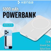 Resim Kensa Magsafe Uyumlu Powerbank 5000 Mah Taşınabilir Şarj Cihazı (BEYAZ) 