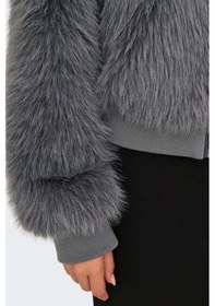 Resim Only 15322405 Onlmanny Faux Fur Phantom Kadın Mont Gri 
