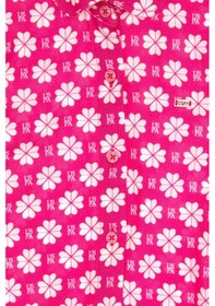 Resim U.S. Polo Assn. Kız Çocuk Fuşya Çiçek Desenli Bağlamalı Kolsuz Gömlek 50306580-VR023 