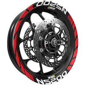 Resim Bajaj Pulsar Ns 200 Jant Şeridi Kırmızı 