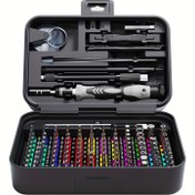 Resim 115 in 1/132 in 1 Hassas Tornavida Seti - Manyetik Sürücü Başlıkları, Torx ve Hex Anahtarları, Krom Vanadyum Çeliği, Anti-Korozif Yüzey Tedavisi, Kaymaz Tutma, Bilgisayar ve Mobil Telefon Tamirleri, Mekanik Araç Kiti için | Hex ve Torx Başlıkları Seti | Krom Vanadyum Çeliği 