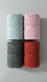 Resim 5'li Zelna El Havlusu - 50x80 Cm, 170 Gr, %100 Pamuk, Spa Ve Otel Havlusu, Günlük Kullanıma Uygun Çok Renkli 