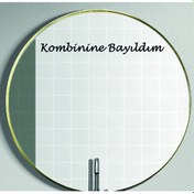Resim Ayna Dekorasyon Sticker- Kombinine Bayıldım 40cmx4cm 