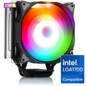 Resim Dark Freezer X126 12cm Adreslenebilir Rgb Led'li, Intel Lga1700 Uyumlu, 4pin Pwm Fanlı, Işlemci Soğutu 