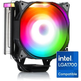 Resim Dark Freezer X126 12cm Adreslenebilir Rgb Led'li, Intel Lga1700 Uyumlu, 4pin Pwm Fanlı, Işlemci Soğutu 