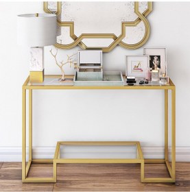 Resim Hitit Dekorasyon Linda Gold Metal Dresuar&konsol 
