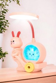 Resim keyfim shop Tavşan Modelli Led Masa Lambası Pembe 