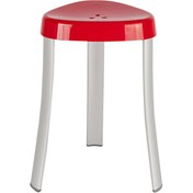 Resim Bauhaus Primanova Banyo Taburesi Aluminyum Kırmızı 