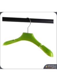 Resim Çocuk Elbise Mont Askısı.Yeşil Renk-10 Adet 