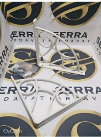 Resim Serrahırdavat Plastik Raf Altı Ferforje (Siyah-Beyaz) 