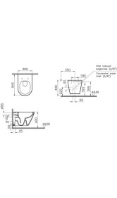 Resim Vitra Integra Rim-Ex Asma Klozet ve Soft Kapak Takımı, Beyaz 