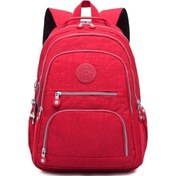 Resim Luckydog Okul Ve Seyahat Sırt Çantası, Genç Kızlar/kadınlar İçin, 31x14x42cm, Kadın Dizüstü Bilgisayar Çantası, T0989 Kırmızı Diğer 