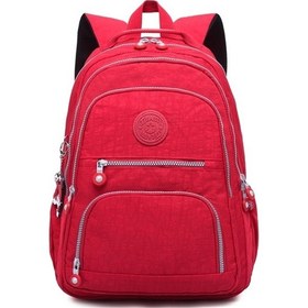 Resim Luckydog Okul Ve Seyahat Sırt Çantası, Genç Kızlar/kadınlar İçin, 31x14x42cm, Kadın Dizüstü Bilgisayar Çantası, T0989 Kırmızı Diğer 