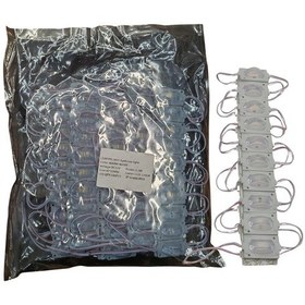 Resim 100 Adet 12 Volt 1.2 Watt Dar Açılı Tek Lensli Beyaz Led Modül Ip65 1 Paket 