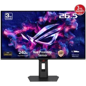 Resim ASUS ROG Strix XG27AQDMES 26.5″ OLED 240Hz 0.03ms 2K QHD Adaptive Sync QD-OLED Pivot Gaming Monitör 