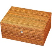 Resim Sikarlan Cedar Puro Kutusu Humidor Mat Zebrano Wood 150s 