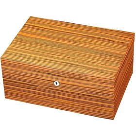 Resim Sikarlan Cedar Puro Kutusu Humidor Mat Zebrano Wood 150s 