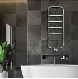 Resim 45 x 120mm Paslanmaz Çelik Spin Fırça Mat İnox & Parlak Black Chrome Havlupan 