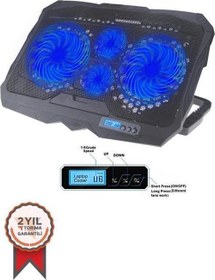 Resim CF-03 Siyah Ayarlanabilir Dizüstü Bilgisayar Soğutma Fanı 