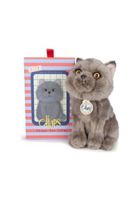 Resim Bon Ton Toys B.t. Chaps Freddy The British Shorthair Kutulu Peluş Oyuncak 17 Cm - 7'' 32179007 Gri 