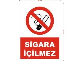 Resim Galatabela Sigara Içilmez Uyarı Ikaz Tabelası 