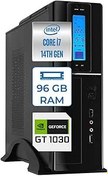 Resim Zetta Flex Pro 470X Intel Core i7 14700 96GB DDR5 512GB SSD GT1030 Freedos Sff Slim Masaüstü Bilgisayar ZET470X9564027 