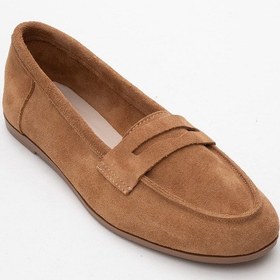 Resim Luvishoes Luvi Shoes Tory Toprak Süet Hakiki Deri Kadın Loafer Ayakkabı Toprak 